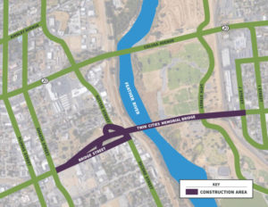 Yuba City 5th Street Bridge Project Map